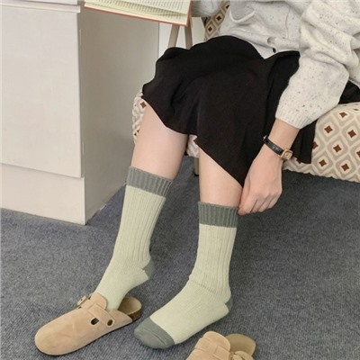 Tide, Japanese demi-season cotton socks for men and women for beloved