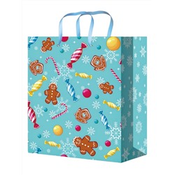 Пакет подарочный НГ 18x23x8см Сладкий подарок Optima ППК-3833/12/Россия