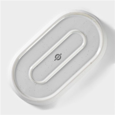 Блюдо Magistro Urban, 450 мл, 24×13.7×2.7 см, овальное, фарфор, белое