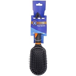 Расческа массажная "Kamila Beauty", трапеция, цвет черный, 23см