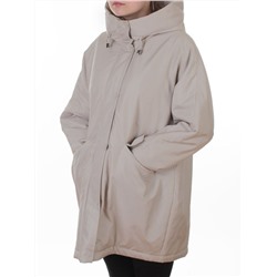 8020 LT. BEIGE Куртка демисезонная женская (100 гр. холлофайбер)