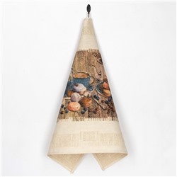 20С130-ШР+К/п.р. 46*60 Полотенце "В кофейне 1" рис. 1034