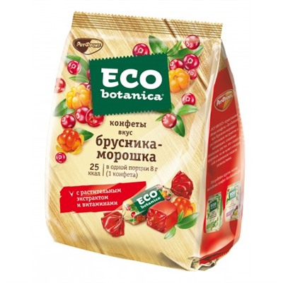Конфеты Eco-botanica вкус Брусника и Морошка 200 гр/Рот-Фронт