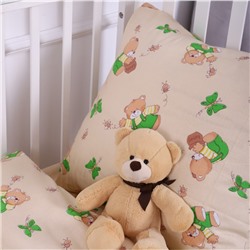 Постельное бельё BABY За медом бежевый 112х147см, 110х150см, 60х60см, бязь 120г/м, , хлопок 100%