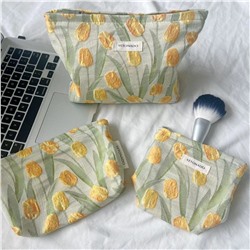 Capacious genuine small cosmetic bag, design handheld small clutch bag, organizer bag