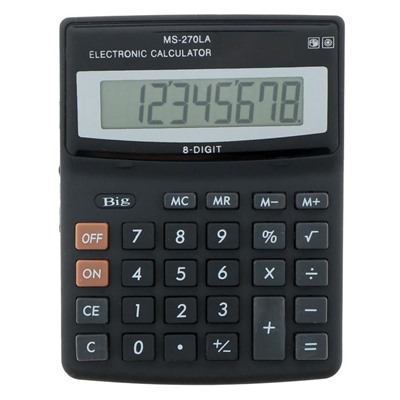 Калькулятор настольный, 8-разрядный, MS - 270LA