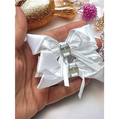 Бантики на эластичной резинке Корея 6 пар (12 шт) Арт 1