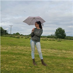 L501-4478 FlowerCheck (Цветная клетка) Зонт женский механика Fulton