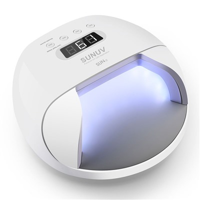 SUNUV Лампа для маникюра UV/LED 7, 24/48 Вт, белый
