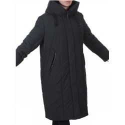 A615 GRAY/BLUE Пальто зимнее женское (верблюжья шерсть, 120 гр. холлофайбер)