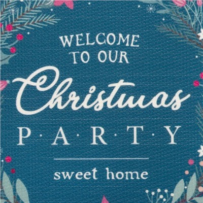 Салфетки на стол новогодние «Венок», ПВХ, 40×29 см, 2 шт.