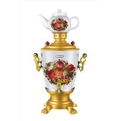 Электрический самовар Элис ЭЛ-4064 Мощность  2300Вт, емкость, 4.0л, корпус из нержавеющей стали, оптом