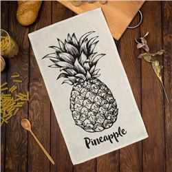 Полотенце кухонное Доляна Pineapple 35х60 см, 100% хлопок, 160г/м2
