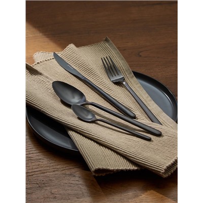 Набор столовых приборов Pure, черные матовые, 16 пред.