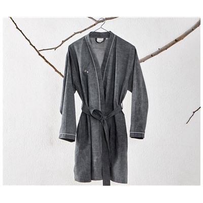 Халатик Женский (S) Helen Antrasit Bayan Sabahlık Small - EcoCotton