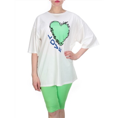 KD-866 GREEN Костюм-двойка женский 7986 TREND