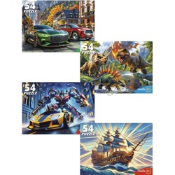 Пазлы 54 "Мир пазлов для мальчиков"