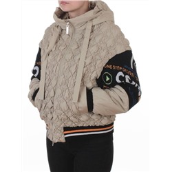 705 BEIGE Куртка демисезонная женская (100 гр. синтепон)