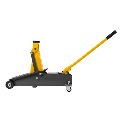 Домкрат гидравлический подкатной, 2 т, 135-385 мм, в пласт. кейсе Denzel