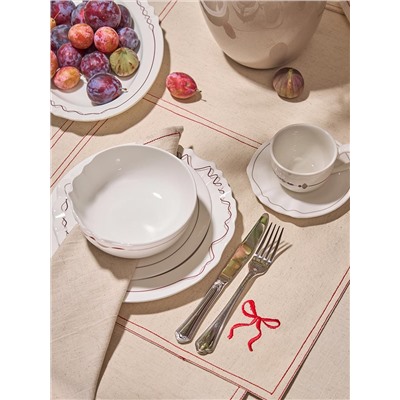 Салфетка под приборы Fancy Bows бежевого цвета из коллекции Essential, 35х45 см