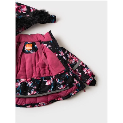 Комплект зимний для девочки: куртка, полукомбинезон