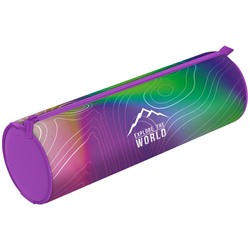 Пенал-тубус 1 отделение, 210*60 Berlingo "Terrain lilac", полиэстер