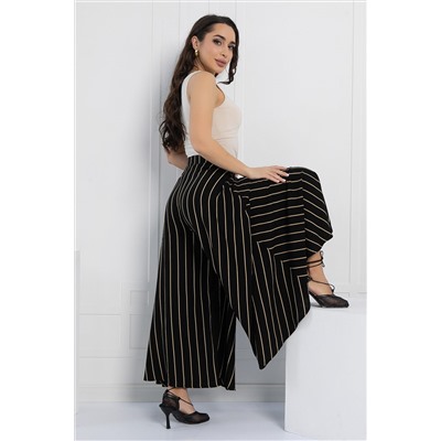 Брюки Камелия (черные/полоска) Б12964-13М