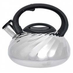 Чайник со свистком 3 л из нержавеющей стали, индукционное дно WEBBER BE-0590 черный