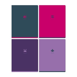 Тетрадь 48л., А5, клетка BG "Monocolor. Element", soft-touch ламинация, с форзацем, 70г/м2
