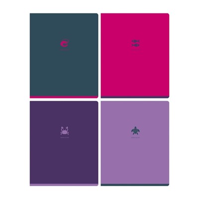 Тетрадь 48л., А5, клетка BG "Monocolor. Element", soft-touch ламинация, с форзацем, 70г/м2