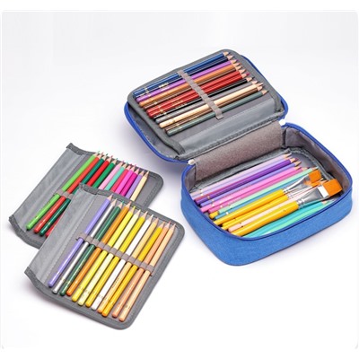 Сумка-органайзер для маркеров/карандашей, серая (23*7*16,5 см)