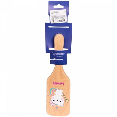 Расческа массажная детская "Baby brush" Kitty, цвет корич, 22*6,5см