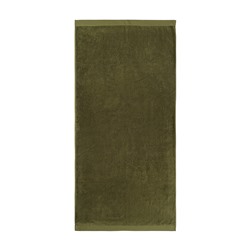 Полотенце банное оливкового цвета из коллекции Essential, 70х140 см