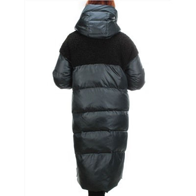 Y21636 DK. GREEN Пальто женское зимнее MEIYEE (200 гр. холлофайбера)