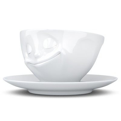 Чайная пара Happy, 200 мл, белая