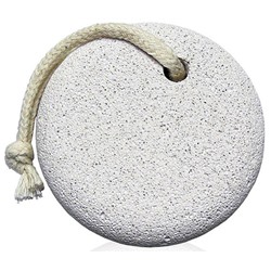 KAIZER Пемза для педикюра, круглая, с веревкой, натуральный камень (7977)