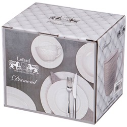 КРУЖКА LEFARD "ДИАМАНД" 350 МЛ 13*9,5*10 СМ (КОР=48ШТ.)