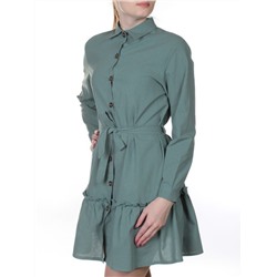 806 Платье хлопковое с рюшами Fashion