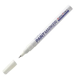Маркер-краска MunHwa "Extra Fine Paint Marker" белая, 1мм, нитро-основа