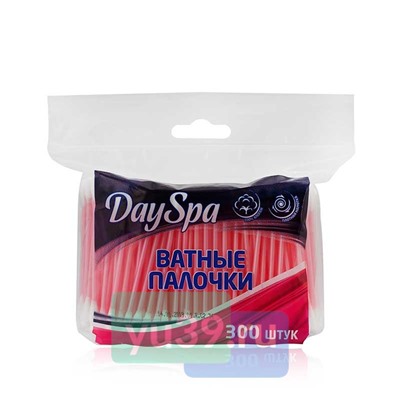 Палочки ватные Day Spa, 300 шт., упаковка со струной