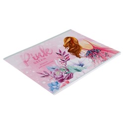 Альбом для рисования А4, 40 листов на скрепке Pink dream, обложка мелованная бумага 120 г/м², внутренний блок офсет 100 г/м²