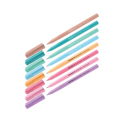Ручка шариковая Schneider "Tops 505 F Pastel" синяя, 0,8мм, корпус пастель ассорти
