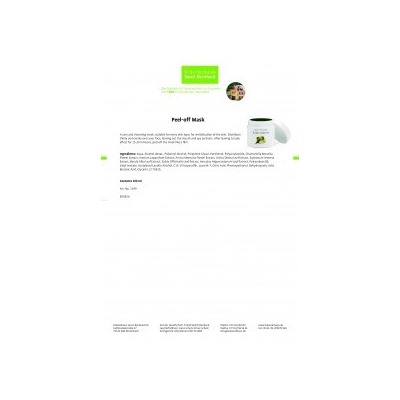 Krauterhaus Sanct Bernhardt Peel-off Mask, 100 мл