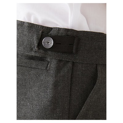 Boys' 2pk Skinny Leg School Trousers (2-18 Yrs)