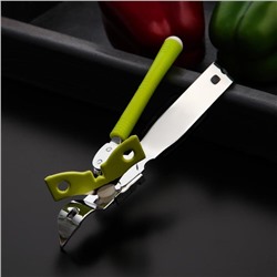 Нож консервный Доляна «Оригинал», 16 см, зелёный