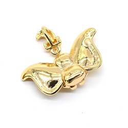 Подвеска Слоник 15*19мм, золотистая.