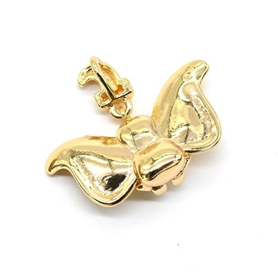 Подвеска Слоник 15*19мм, золотистая.