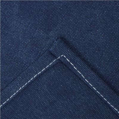 Фартук Этель с карманами, синий, 75×68 см, п/э 50%, хлопок 50%