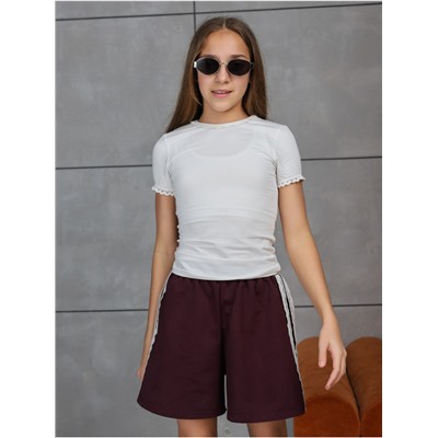 Шорты "Крош" Бордо Девочка