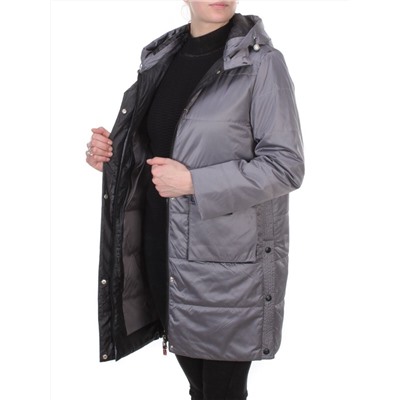 8188 GRAY Пальто демисезонное женское Cloud Lag Cat (100 гр. синтепон)